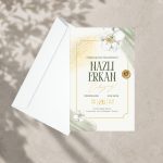 Zeytin Dalı Motifli Davetiye