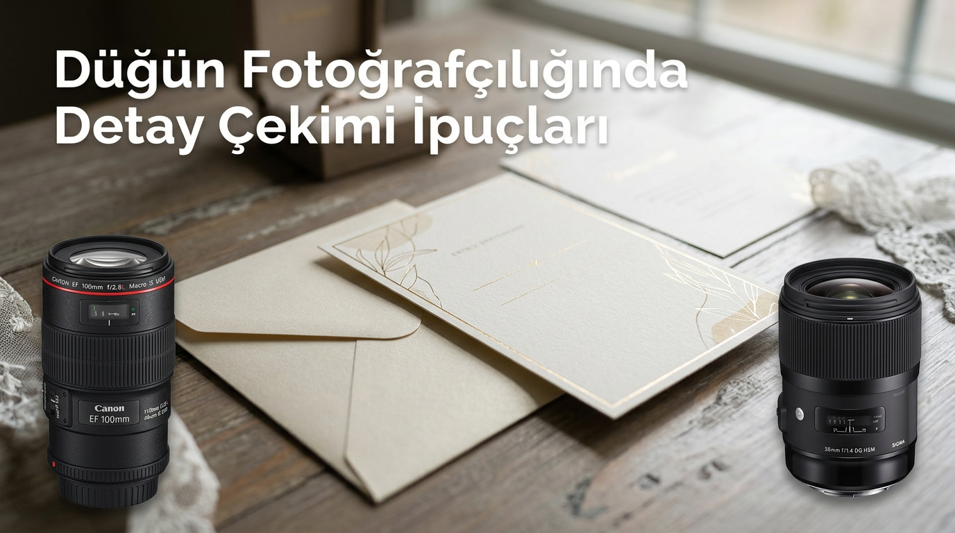 Düğün Fotoğrafçılığında Detay Çekimi İpuçları: Hangi lens ve çekim parametreleri tercih edilebilir?
