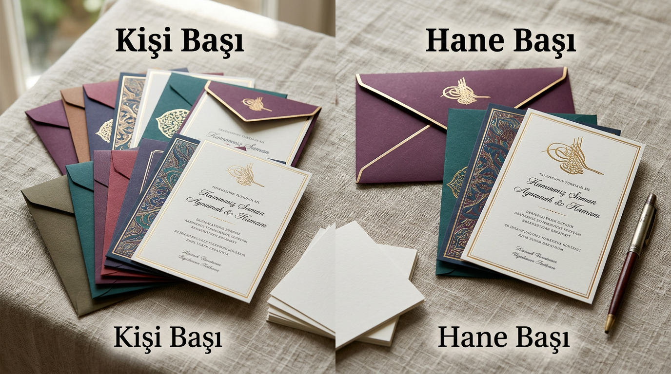 Düğün Planlarken Keşke Bilseydim Denilen Şeyler: Davetiye adedi nasıl hesaplanmalı: Kişi başı mı, hane başı mı?