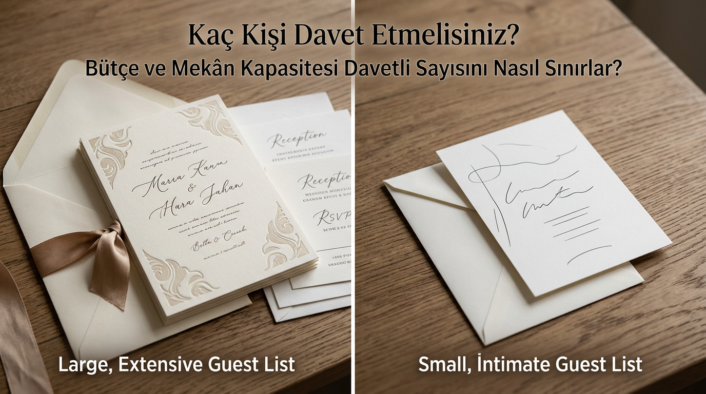 Düğününüze Kaç Kişi Davet Etmelisiniz?: Bütçe ve Mekân Kapasitesi Davetli Sayısını Nasıl Sınırlar?