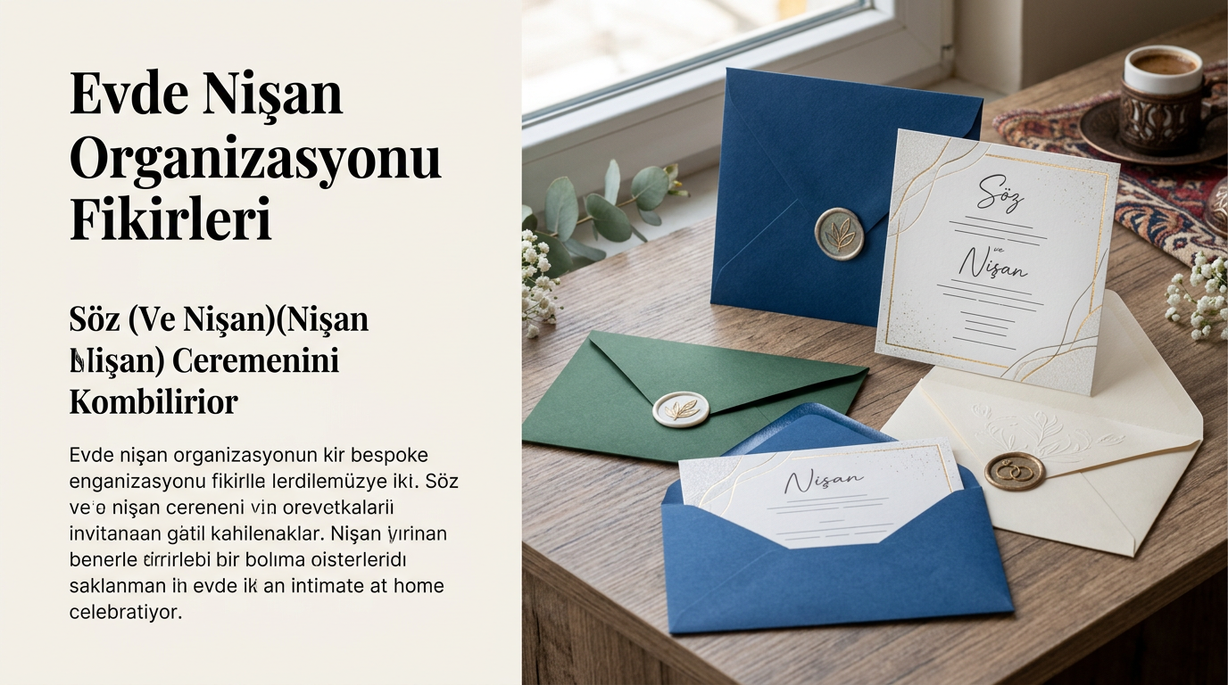 Evde Nişan Organizasyonu Fikirleri: Söz ve Nişan Aynı Gün Yapılacaksa Merasim Akışı Nasıl Planlanır?