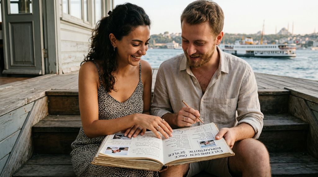 Evlenmeden Önce Yapılacak Romantik Şeyler için evlenmeden önce yapılacaklar odaklı editoryal görsel