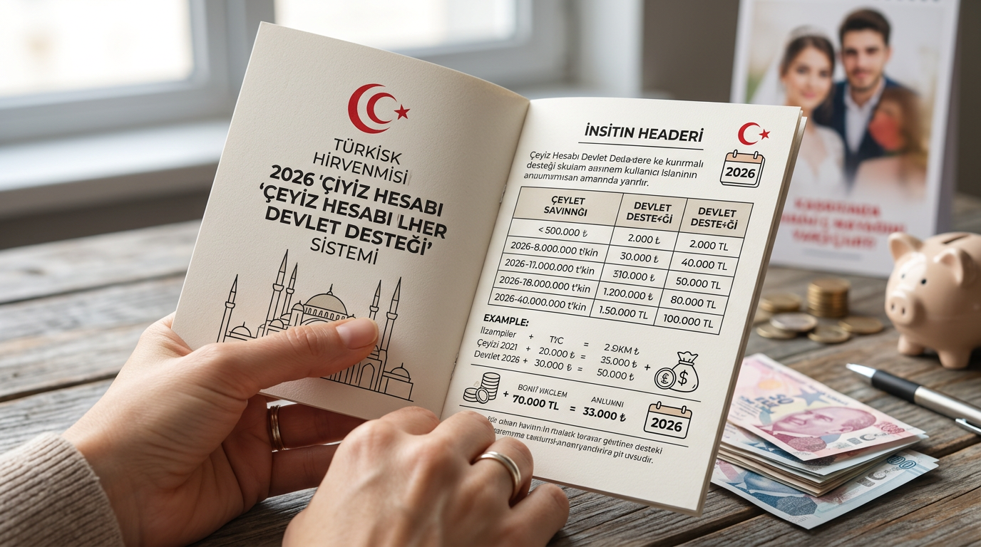 Evlilik Kredisi Şartları, Çeyiz Hesabı ve Devlet Desteği: 2026 Resmî Kaynak Rehberi: Çeyiz hesabı devlet desteği 2026 tavanları ve birikim kuralları