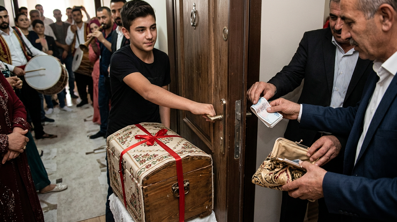 Kız Evinden Gelin Alma / Gelin Çıkarma Geleneği: Kapı tutma ve sandık bahşişi adeti nasıl uygulanır?