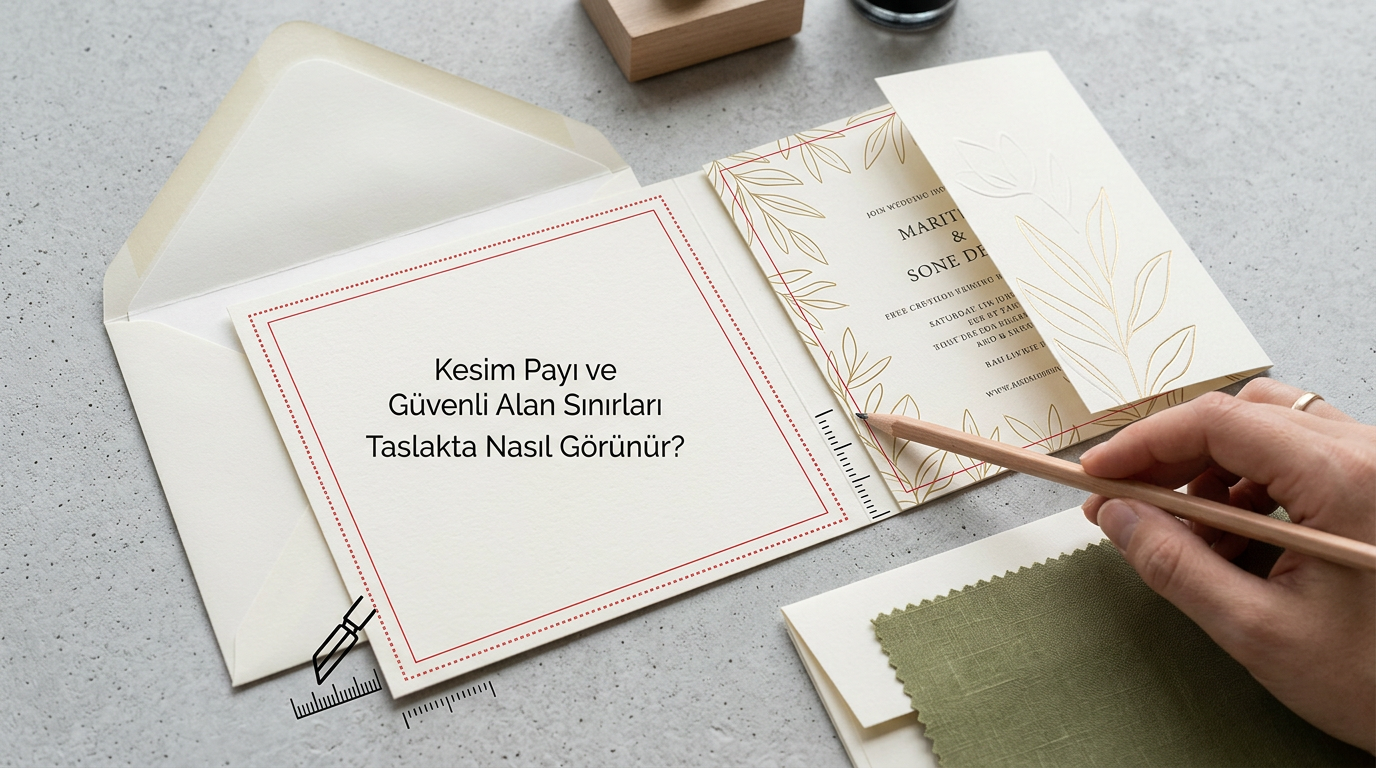 Ödeme Yapmadan Önce Davetiye Tasarım Önizlemesi Nasıl Olmalı?: Kesim Payı ve Güvenli Alan Sınırları Taslakta Nasıl Görünür?