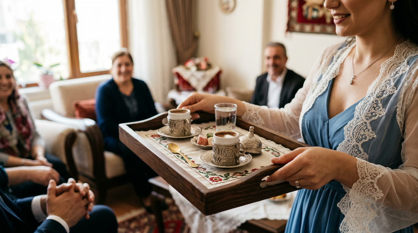 Tuzlu Kahve İçin Tepsi Önerileri için tuzlu kahve tepsisi odaklı editoryal görsel